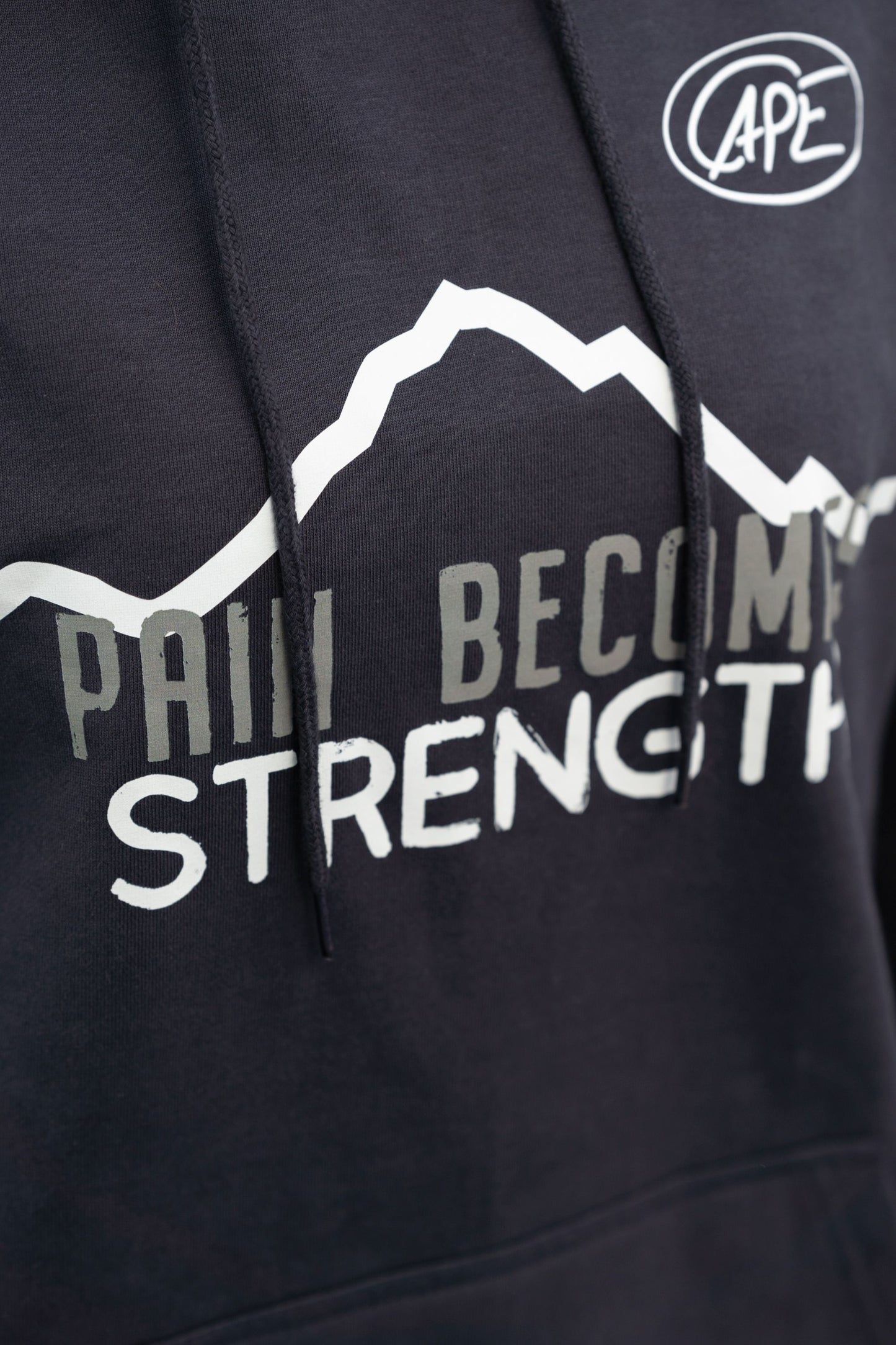 Hoodie Pain becomes Strength - blau