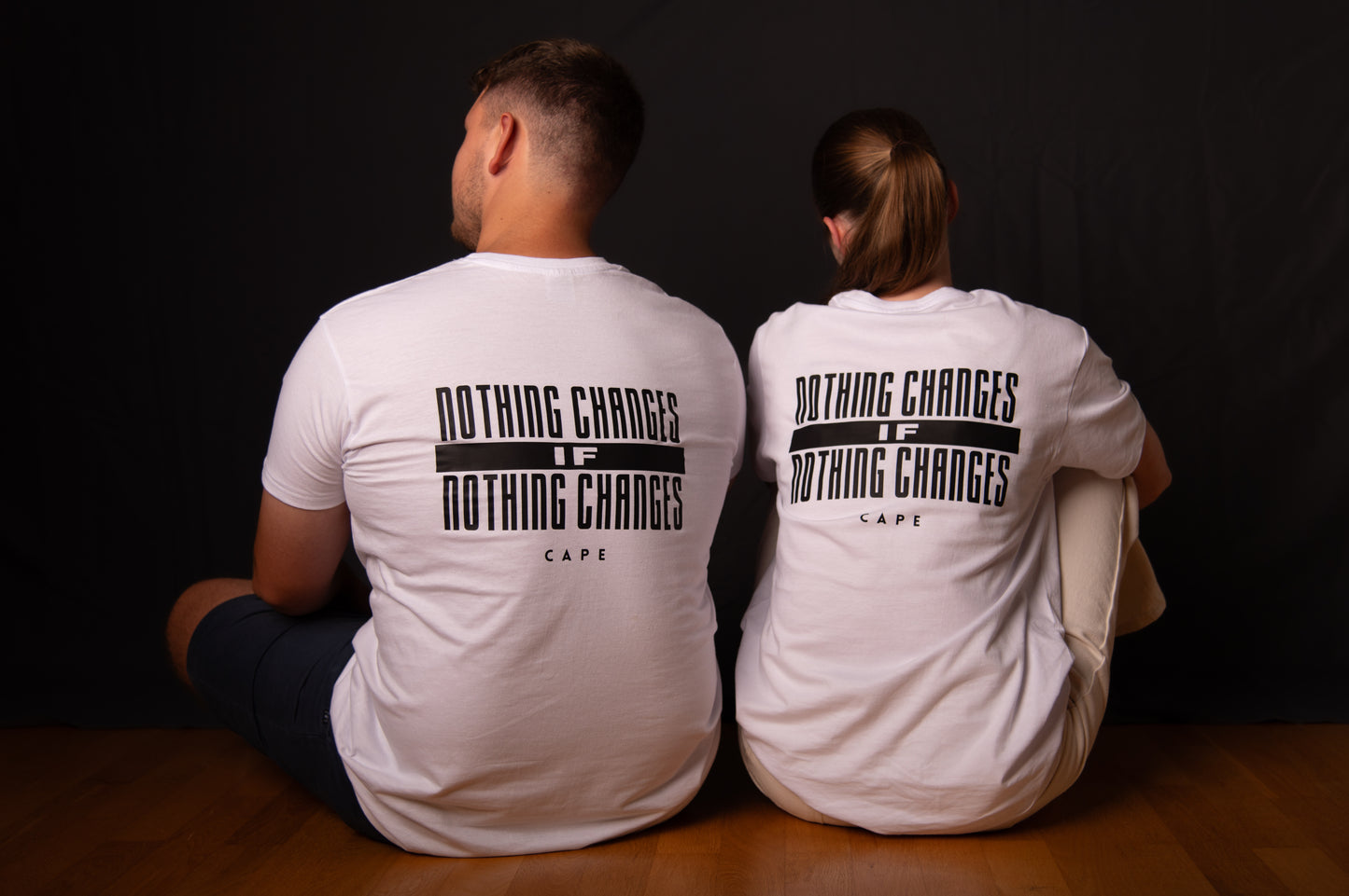 T-Shirt Nothing Changes If Nothing Changes (Backprint)